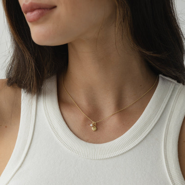 She Shells Necklace with Pearl - Sophie Store
