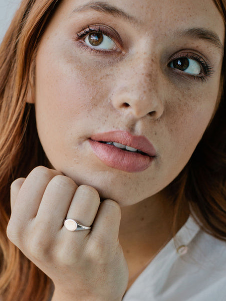 Sweet Signet Ring | Silver - Sophie Store