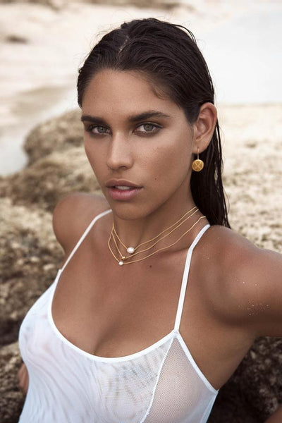 Mini Pearl Necklace| Gold - Fairley