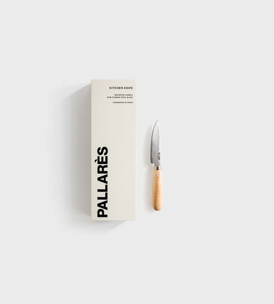 Boxwood Kitchen Knife 8cm | Carbon Steel - Pallares