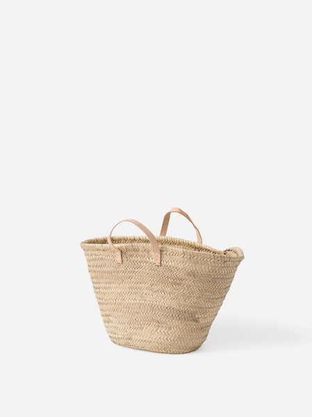 Moroccan Basket with Short Handles