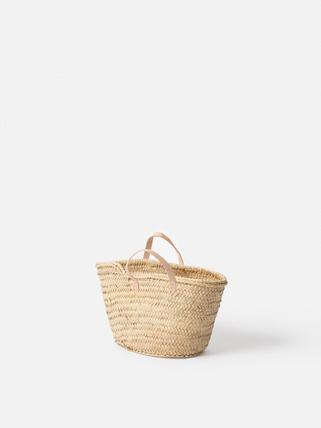 Moroccan Basket with Short Handles