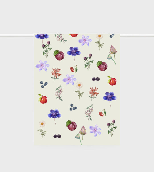 Tea Towel Flower Fruit Arrangment - Lettuce