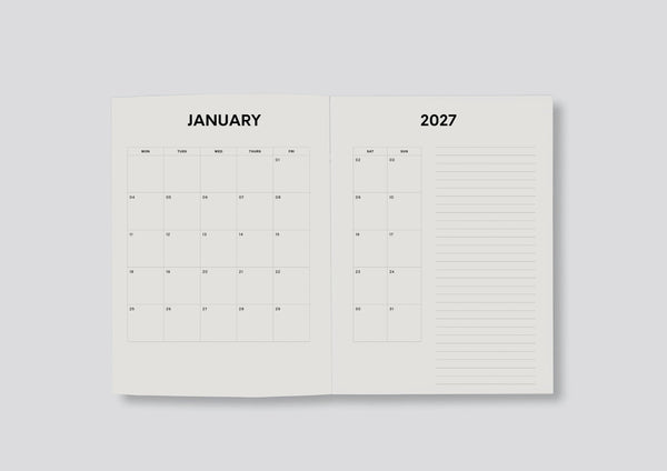 Lettuce x Gabrielle Gatt | 2027 Weekly Diary | Golden