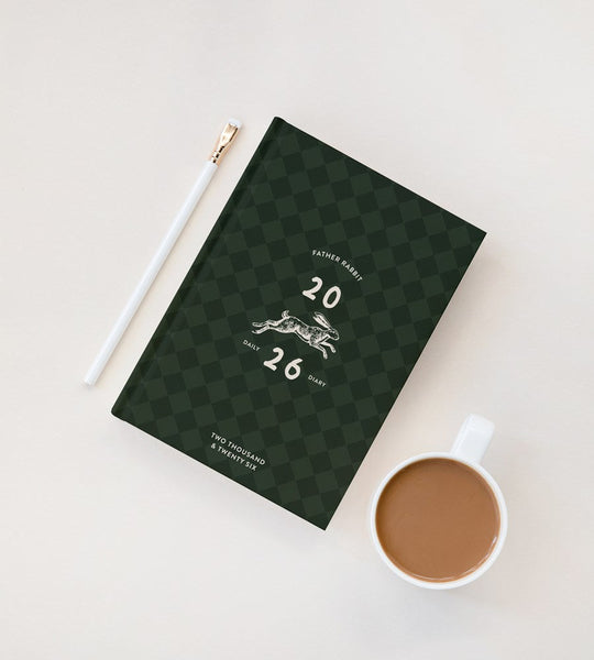 Mosaic Tile Daily Diary 2026 - Father Rabbit