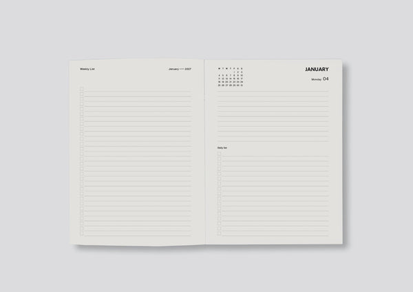Lettuce 2027 Weekly Diary | Blue Flowers