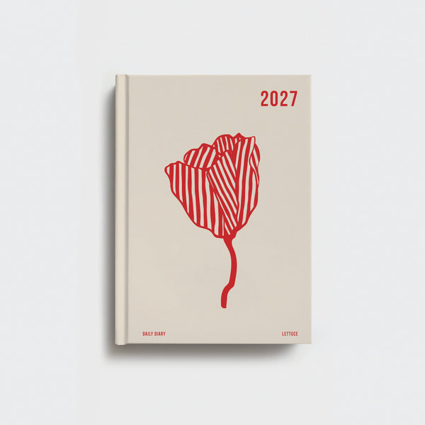 Lettuce 2027 Daily Diary | Red Bloom
