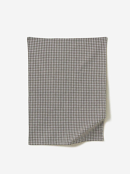 Gingham Washed Cotton Tea Towel - Citta